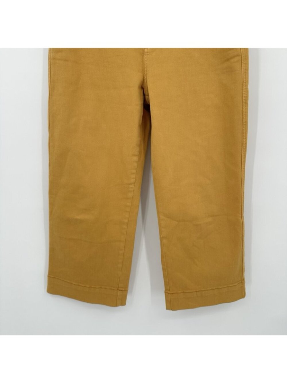JUDY BLUE garment dyed gold wide leg jeans 9 29 cropped casual denim boho - Picture 5 of 11